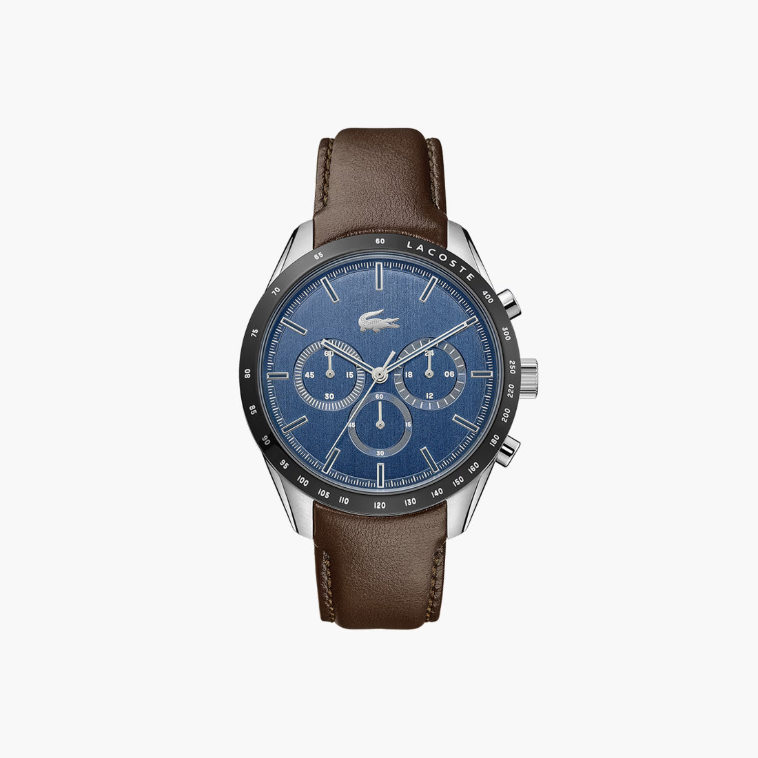 Lacoste Boston Men's Blue Dial Brown Leather Strap Quartz Watch 2011093