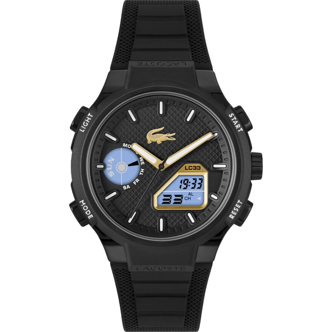 Lacoste LC33 Men's Black Strap Quartz Watch - 2011435