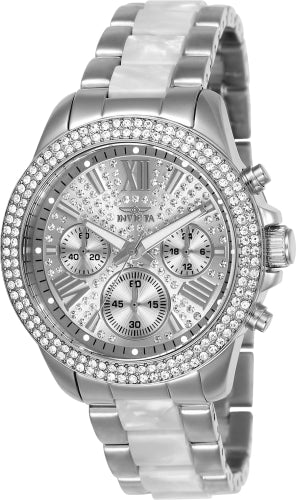 Invicta Women's 20507 Angel Quartz Multifunction Silver Dial Watch