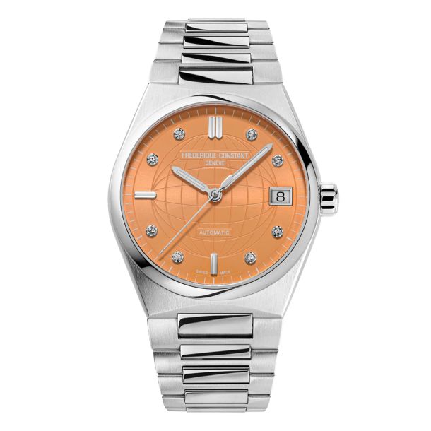 Frederique Constant Highlife Ladies Automatic Women's Silver Bracelet Automatic Watch - FC-303OD2NH6B