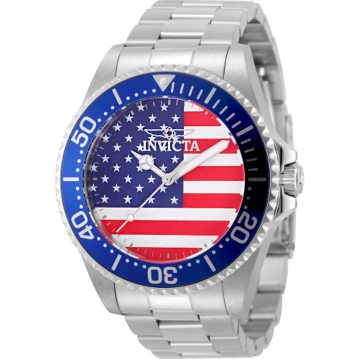 Invicta Men's 50415 Pro Diver Quartz PC21S Red, White, Blue Dial Watch