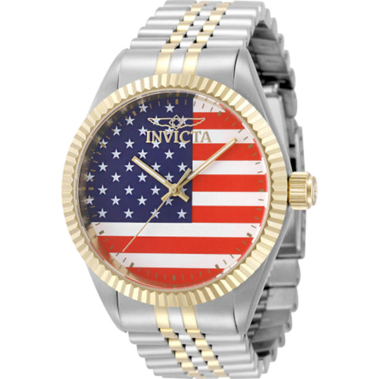 Invicta Men's 50421 Specialty Quartz PC21S Red, White, Blue Dial Watch
