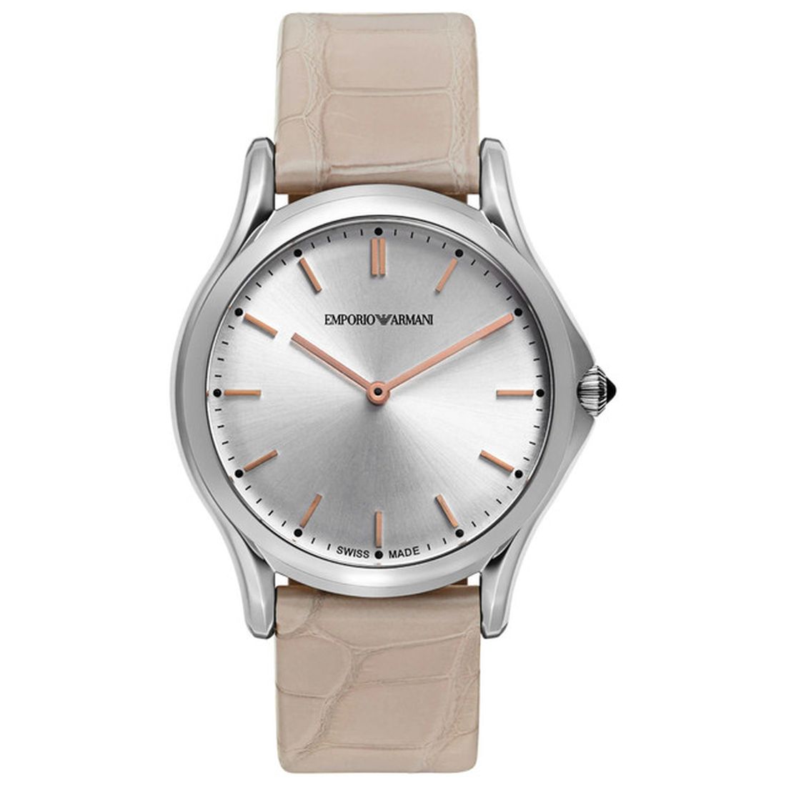 Emporio Armani Classic Women's Beige Strap Quartz Watch - ARS2010