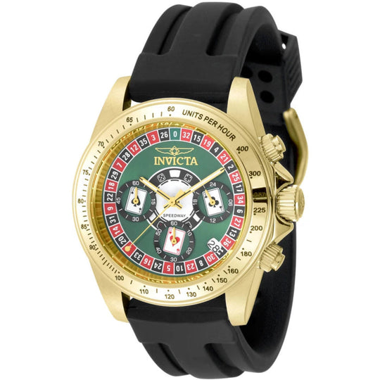 Invicta Men's 50873 Speedway Quartz VD53 Green Dial Watch