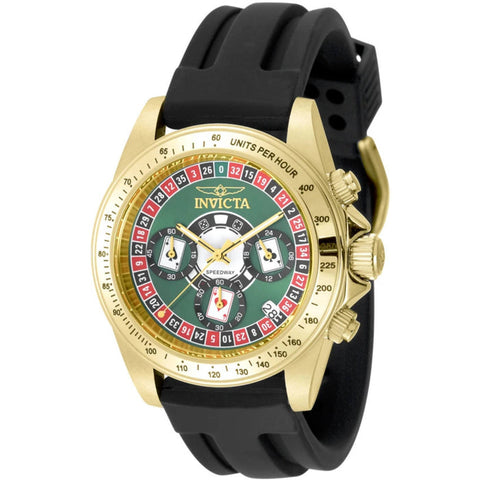 Invicta Men's 50873 Speedway Quartz VD53 Green Dial Watch
