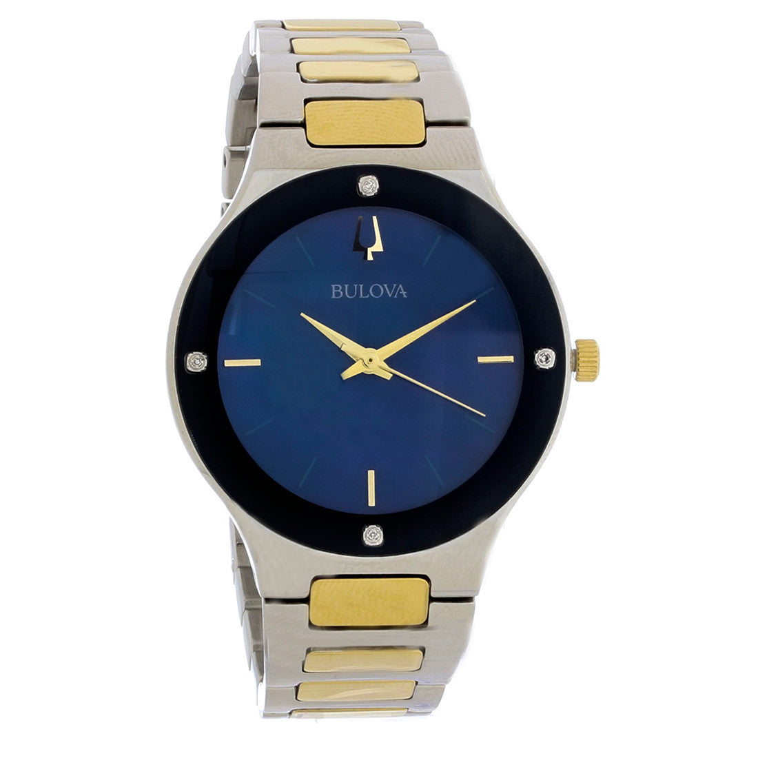 Bulova Millennia  Women's Gold-Silver Two tone Bracelet Quartz Watch - 98R273