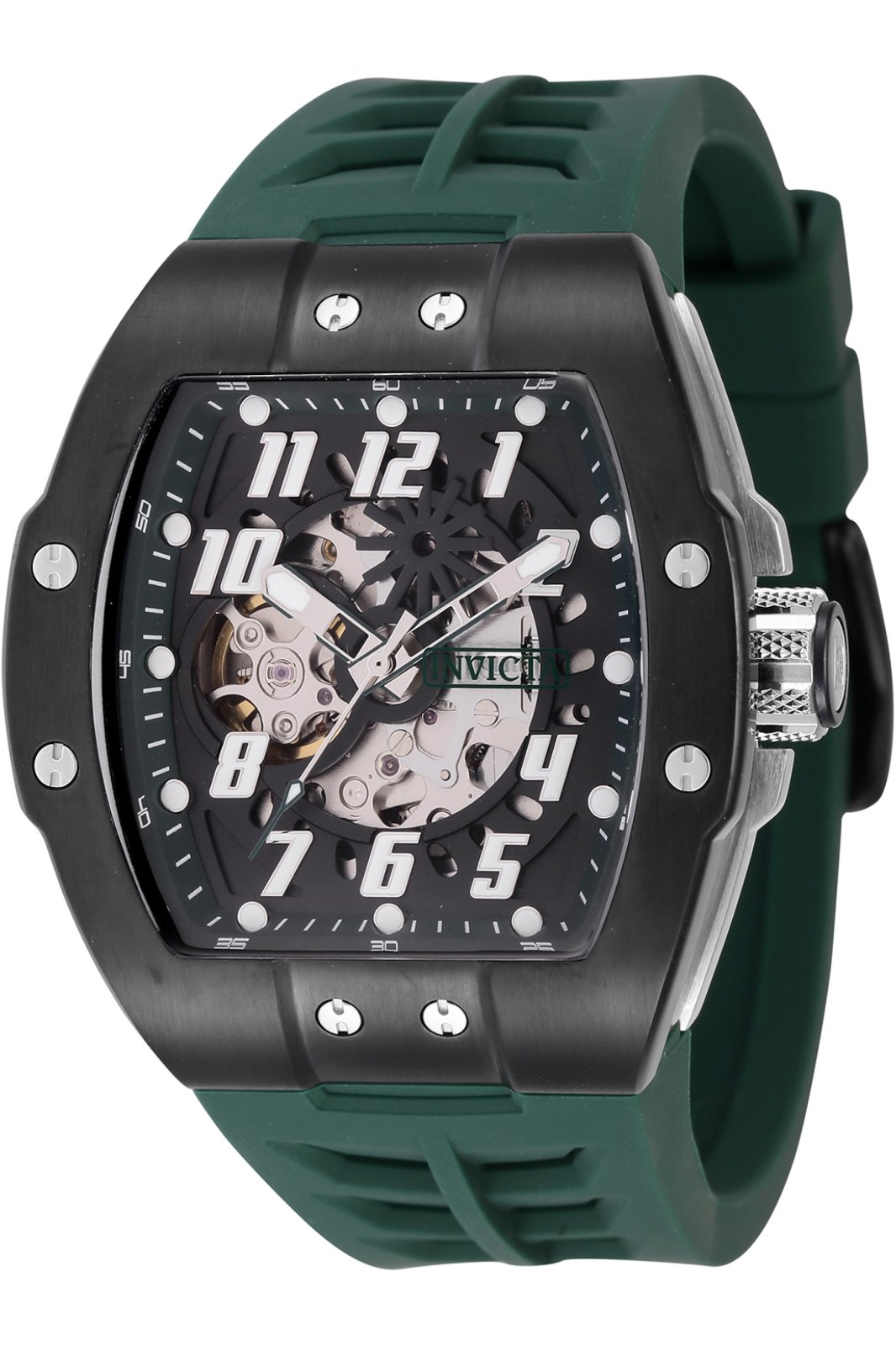 Invicta Men's 44890 S1 Rally Automatic NH70 Dark Green, Black Dial Watch