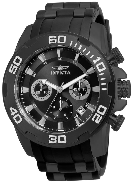 Invicta Men's 22338 Pro Diver  Quartz Chronograph Black Dial Watch