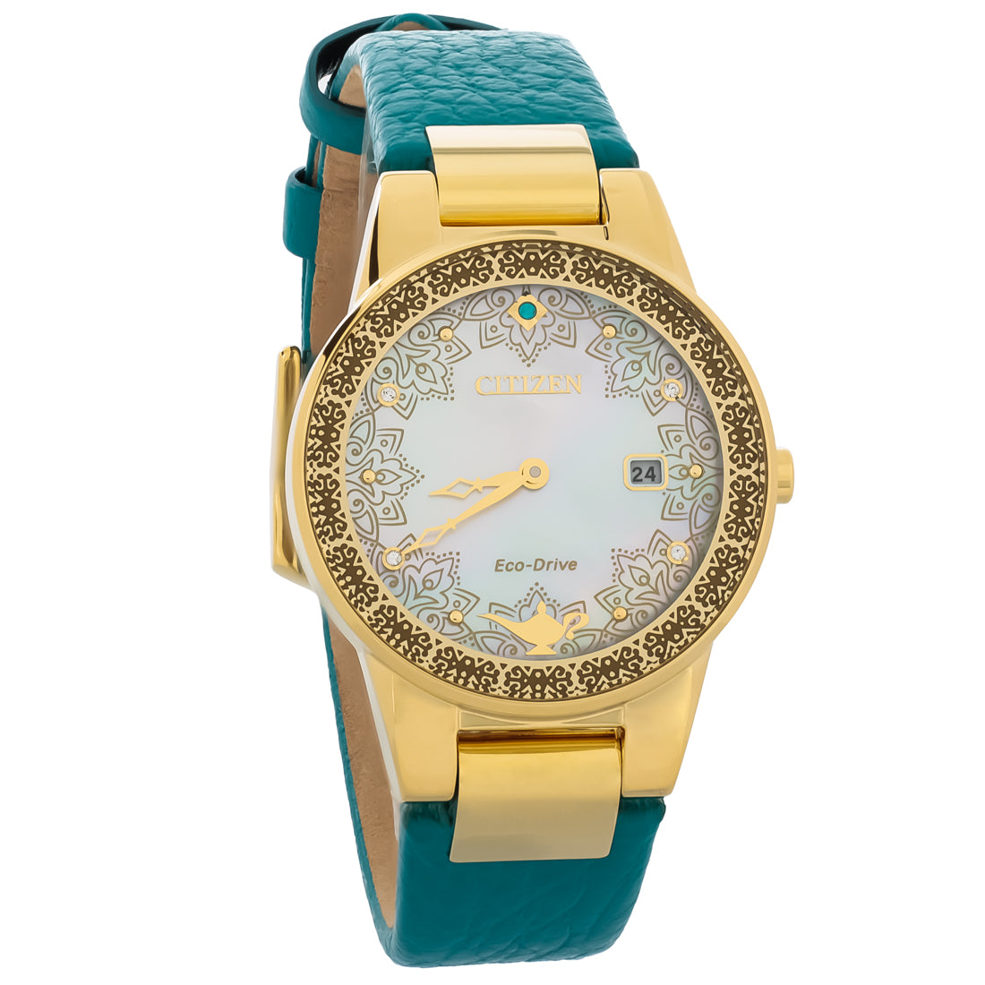 Citizen Disney Princess Collection Women's Teal Blue Strap Quartz Watch - GA1072-07D
