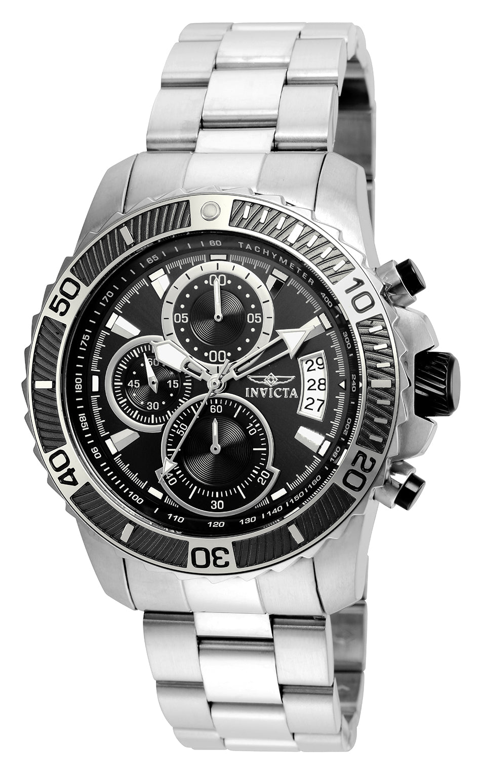Invicta Men's 22412 Pro Diver Quartz Multifunction Black Dial Watch