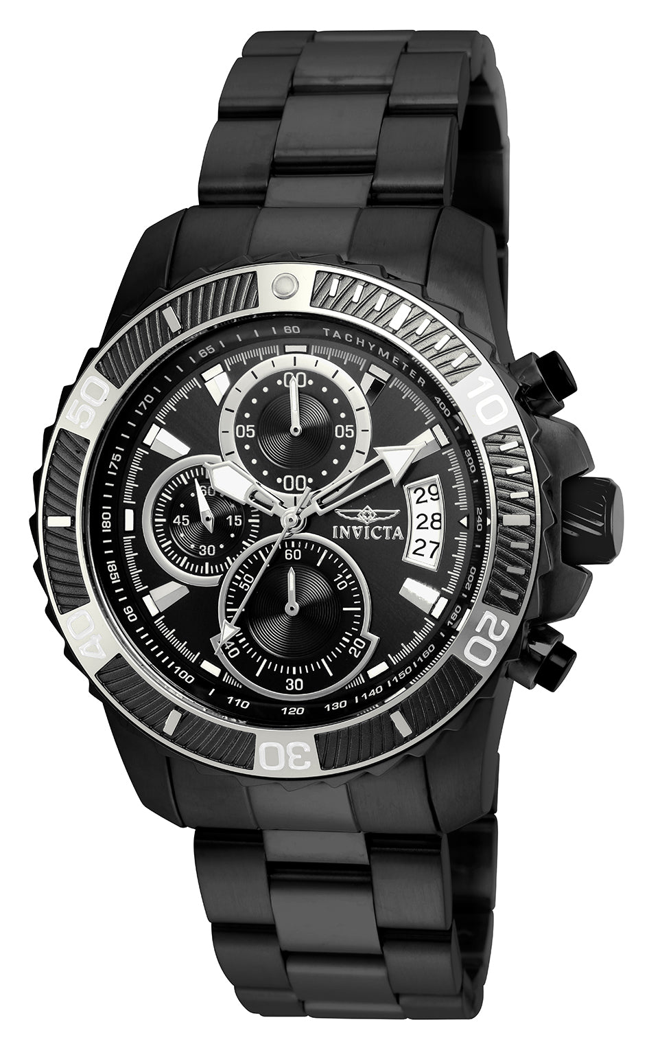 Invicta Men's 22417 Pro Diver  Quartz Multifunction Black Dial Watch