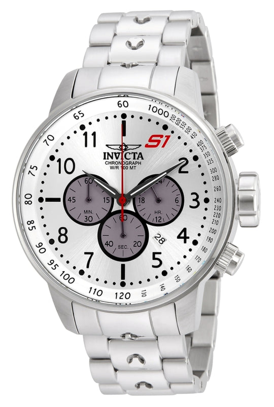 Invicta Men's 23083 S1 Rally  Quartz Chronograph Silver, Grey Dial Watch