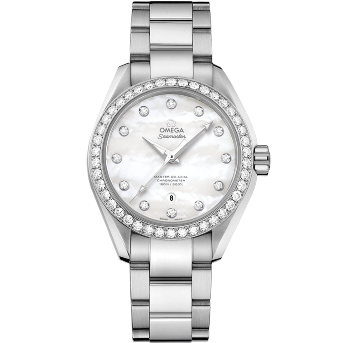 Omega Seamaster Aqua Terra 150M Women's White Mother-of-Pearl Dial Automatic Watch 231.15.34.20.55.002