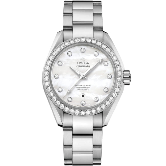 Omega Seamaster Aqua Terra 150M Women's White Mother-of-Pearl Dial Automatic Watch 231.15.34.20.55.002