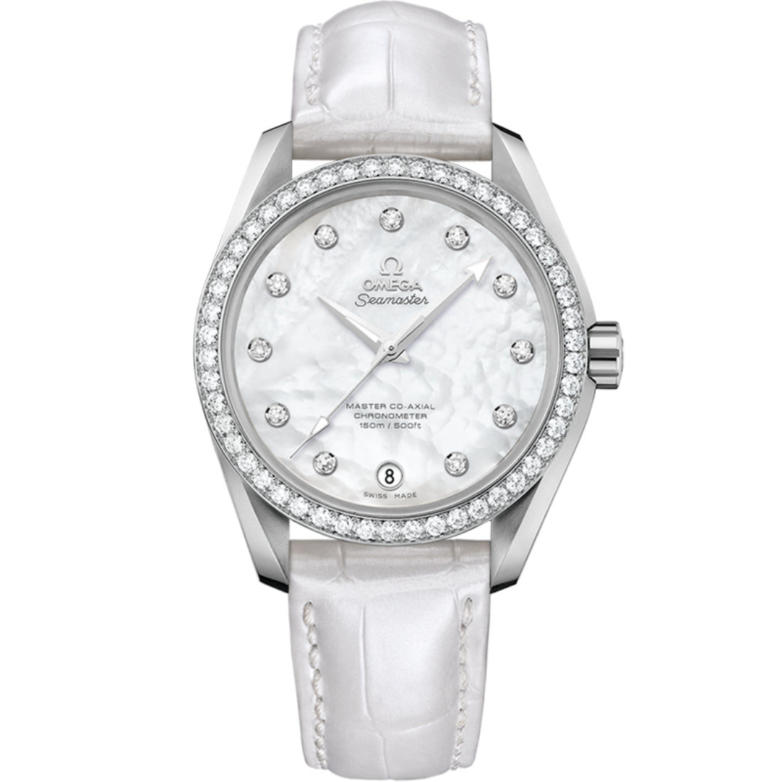 Omega Seamaster Aqua Terra 150M Master Co-Axial Women's White Mother-of-Pearl Dial Automatic Watch 231.18.39.21.55.001