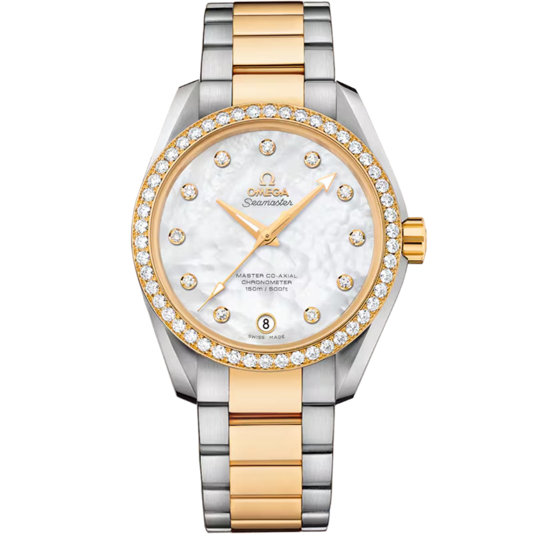 Omega Seamaster Aqua Terra 150M Women's White Mother-of-Pearl Dial Automatic Watch 231.25.39.21.55.002
