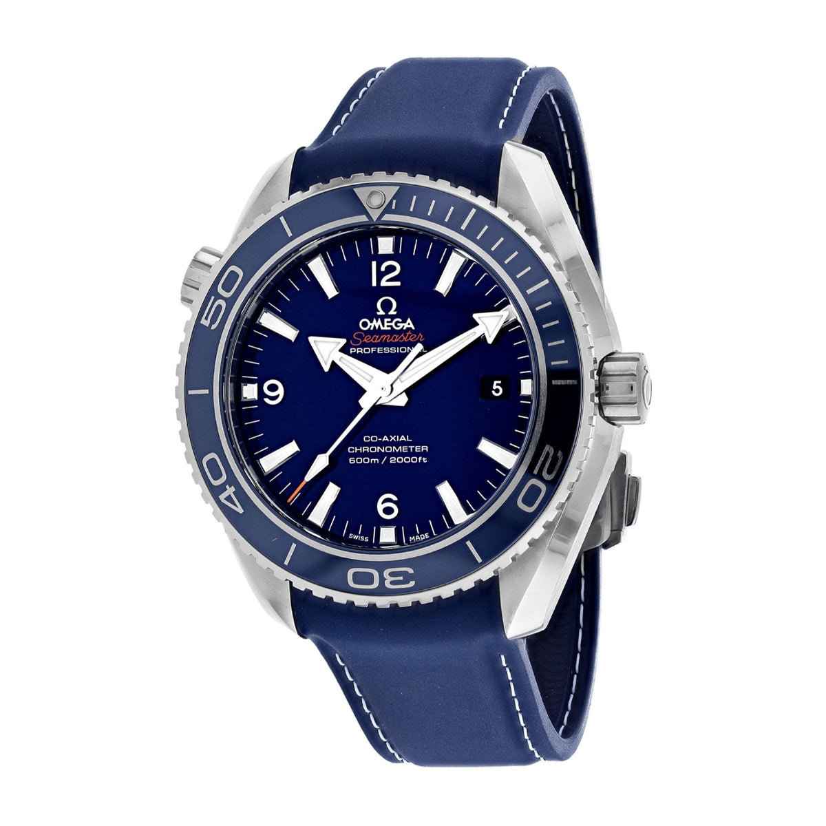 Omega Men&#39;s 232.92.46.21.03.001 Blue Rubber Watch