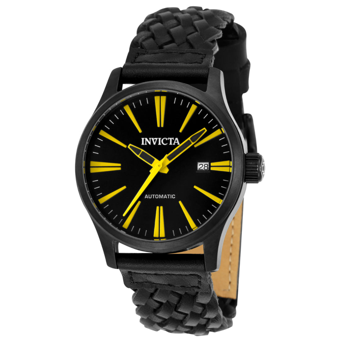 Invicta Men's 23779 Black Leather Watch