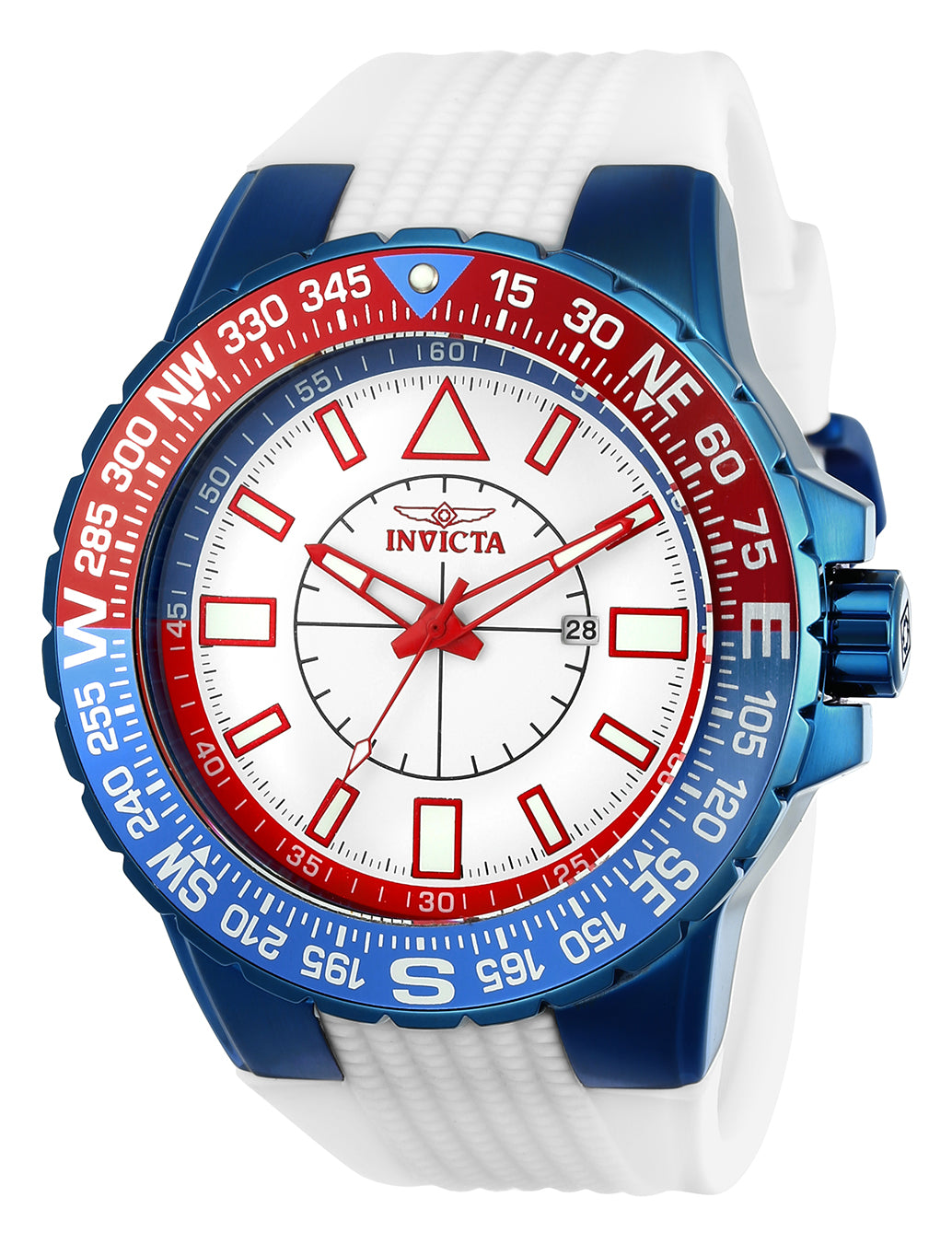 Invicta Men's 23997 Aviator  Quartz 3 Hand White Dial Watch
