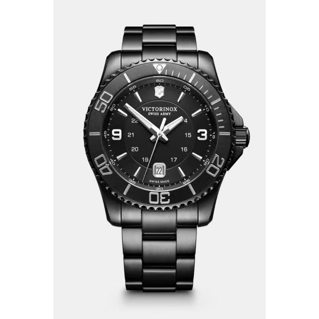 Victorinox Maverick Men's Black Dial Stainless Steel Bracelet Quartz Watch 241798