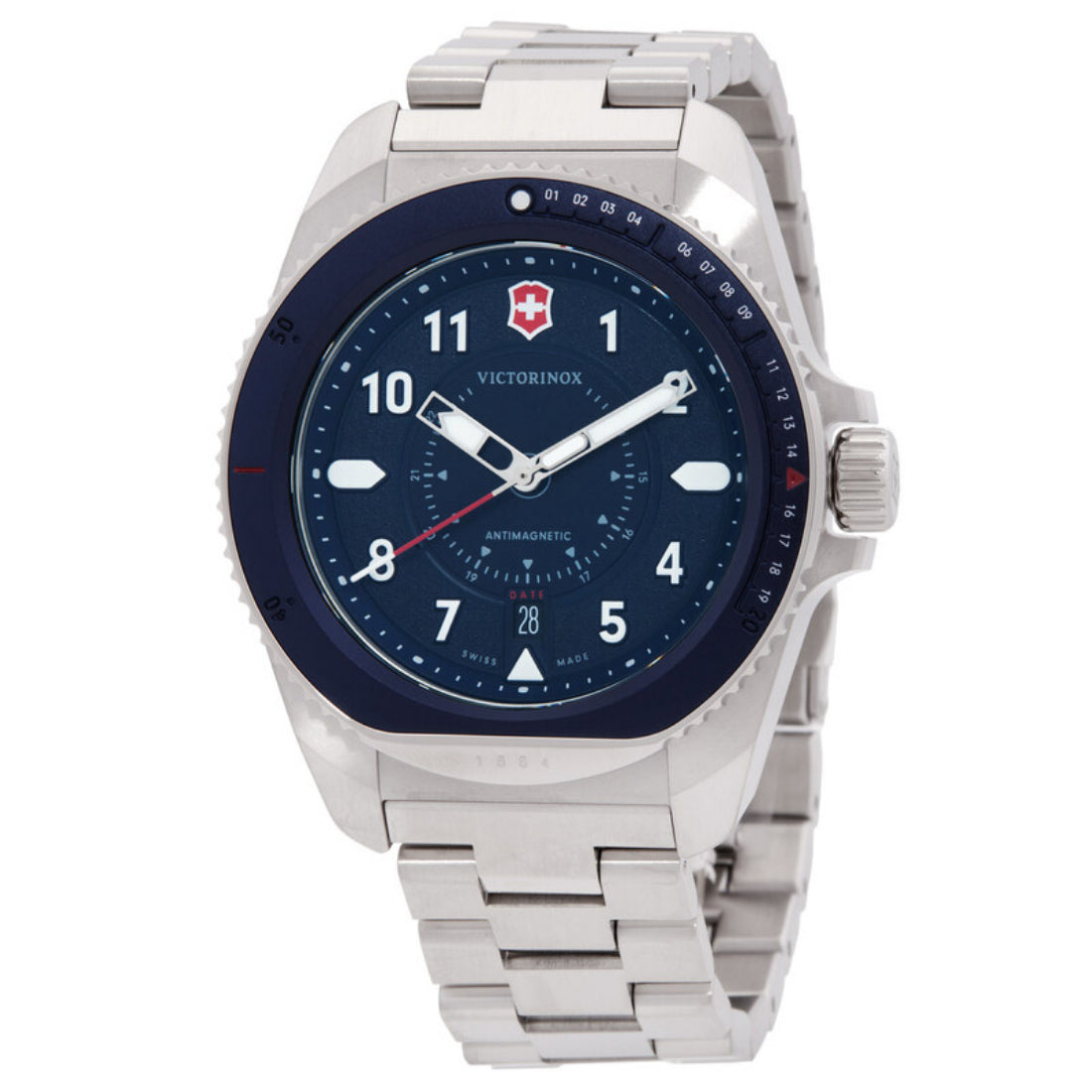 Victorinox Journey 1884 Men's Blue Dial Stainless Steel Bracelet Quartz Watch 241978