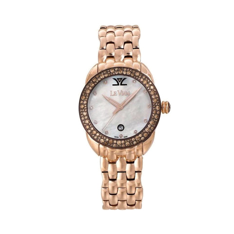 Levian Le Vian Time Women's Rose Gold-tone Bracelet Quartz Watch - LV9398