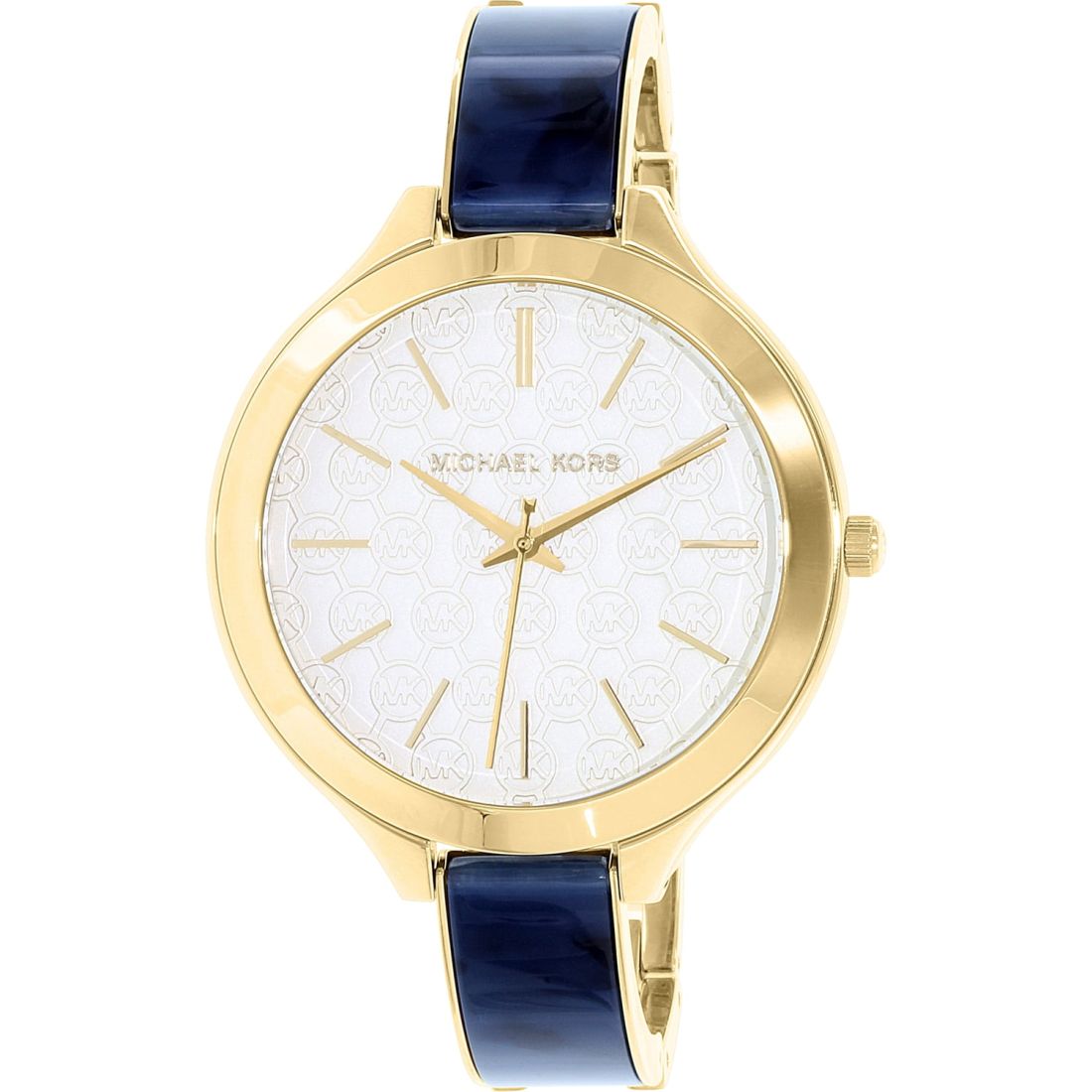 Michael Kors Runway Women's Blue-Gold Two tone Bracelet Quartz Watch - MK4309