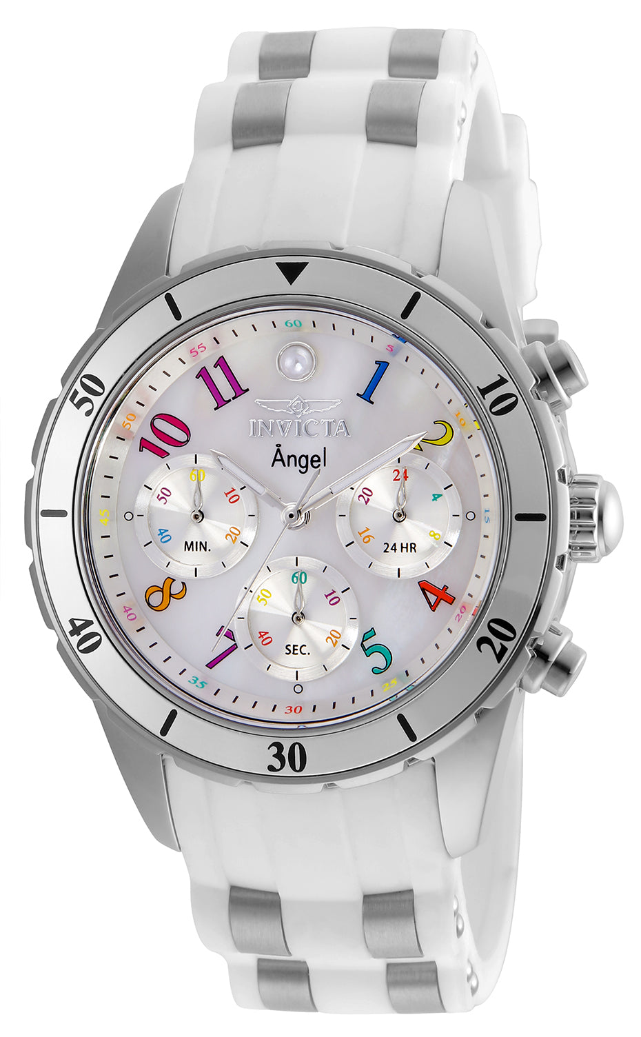Invicta Women's 24903 Angel Quartz Chronograph White Dial Watch