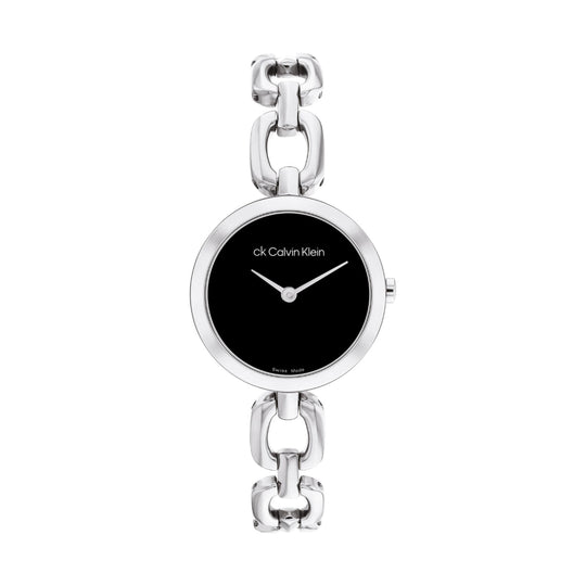 Calvin Klein Jewelry Link Women's Silver-tone Bracelet Quartz Watch - 25000005