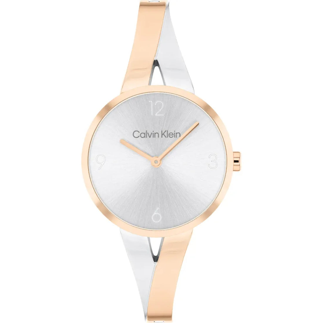Calvin Klein Joyful Women's Two-tone/Silver and Rose Gold-tone Bracelet Quartz Watch - 25100028