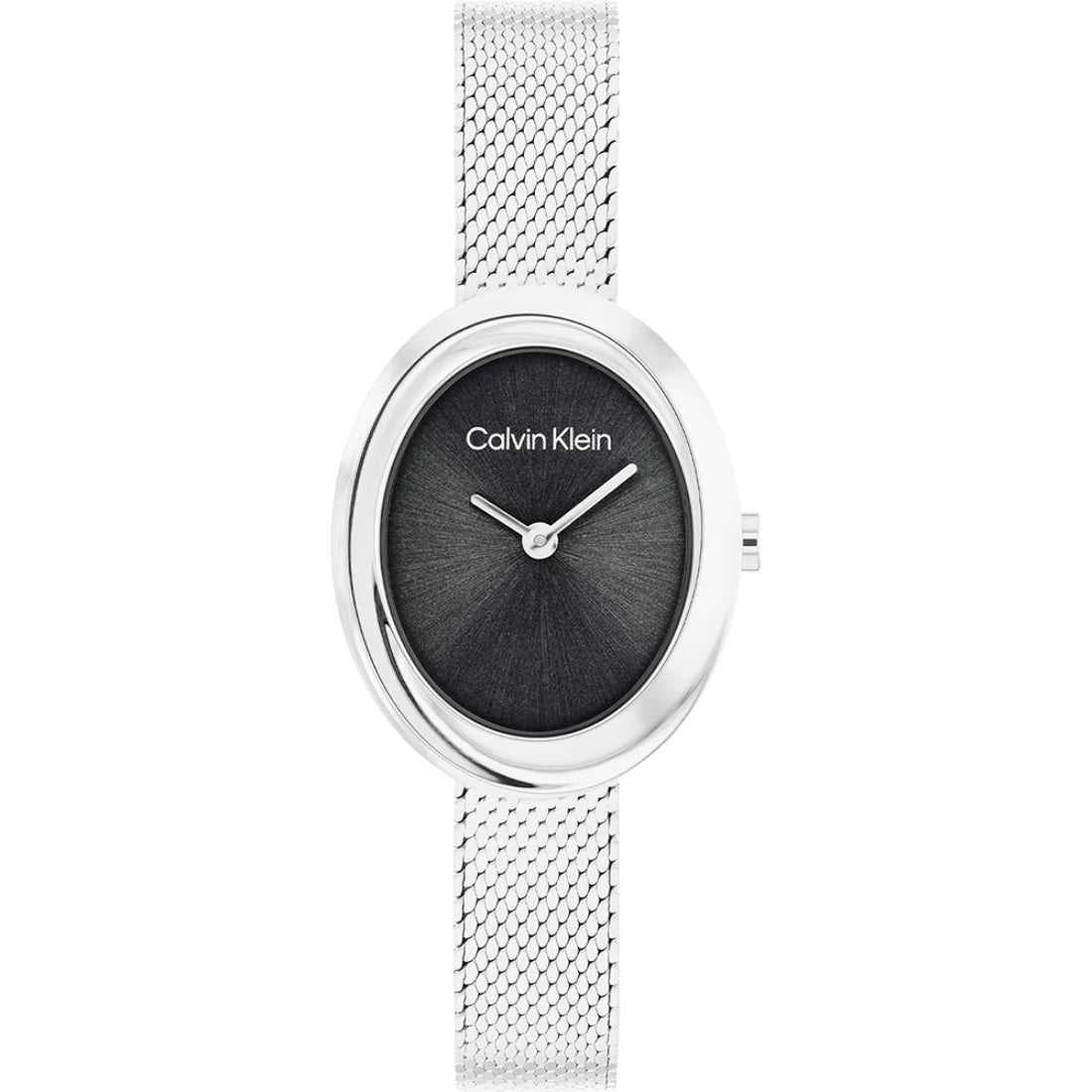 Calvin Klein Twisted Bezel Women's Silver Bracelet Quartz Watch - 25100151