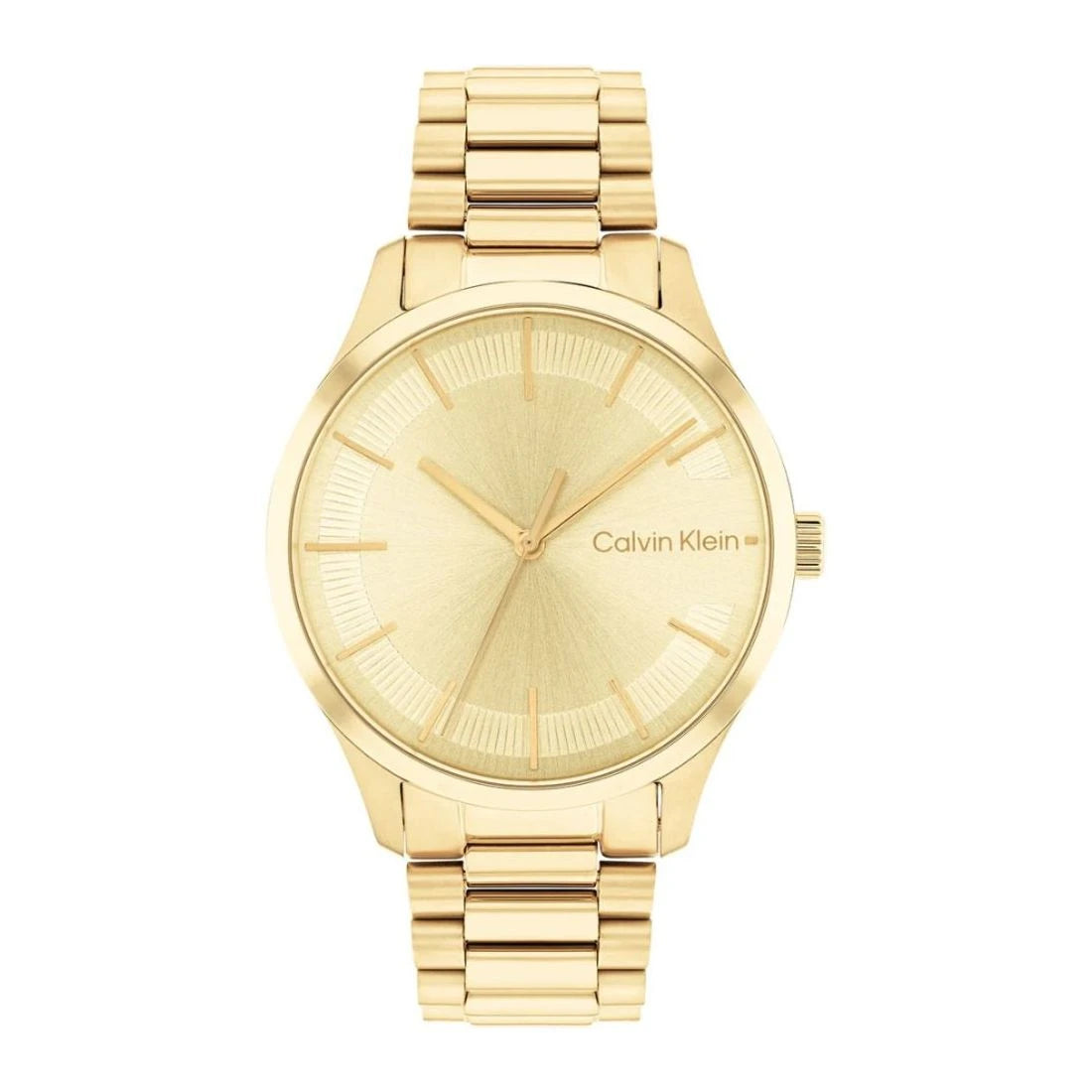 Calvin Klein Iconic Bracelet Unisex Gold Bracelet Quartz Watch - 25200043