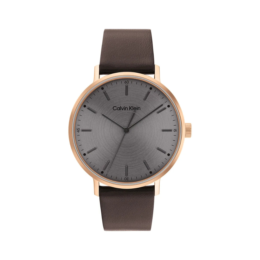 Calvin Klein Timeless Mesh Men's Brown Strap Quartz Watch - 25200051