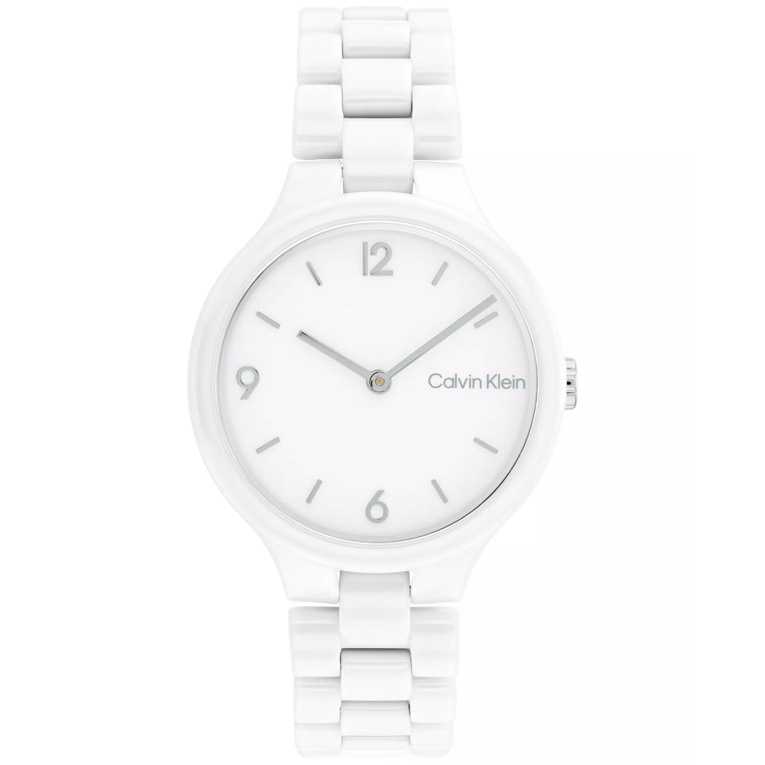 Lacoste Link Bracelet Women's White Dial White Ceramic Bracelet Quartz Watch 25200076