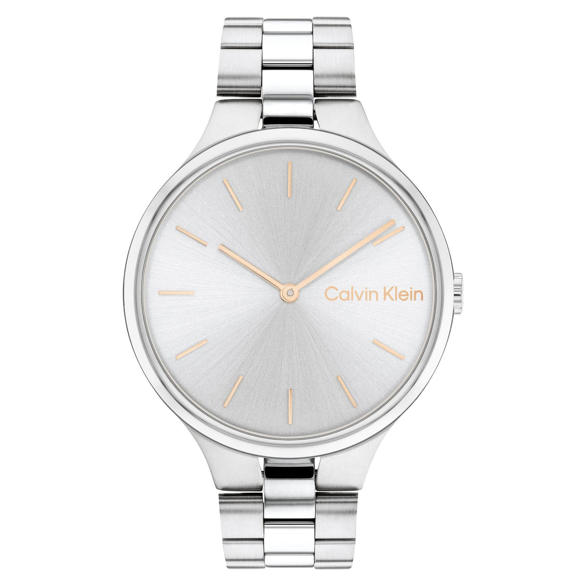 Calvin Klein Linked Collection Women's Silver Bracelet Quartz Watch - 25200128