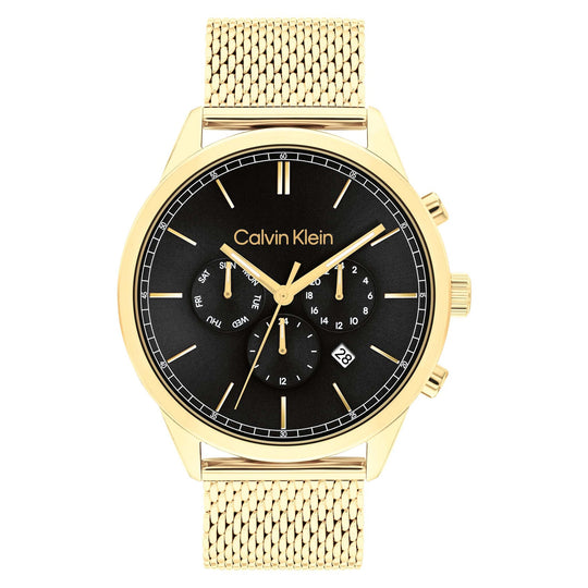 Calvin Klein CK Infinite Men's Yellow Gold-tone Bracelet Quartz Watch - 25200375