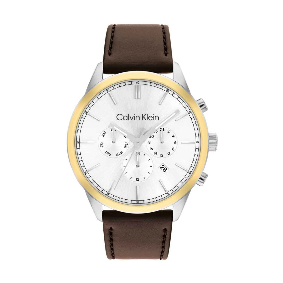 Calvin Klein CK Infinite Men's Brown Strap Quartz Watch - 25200381