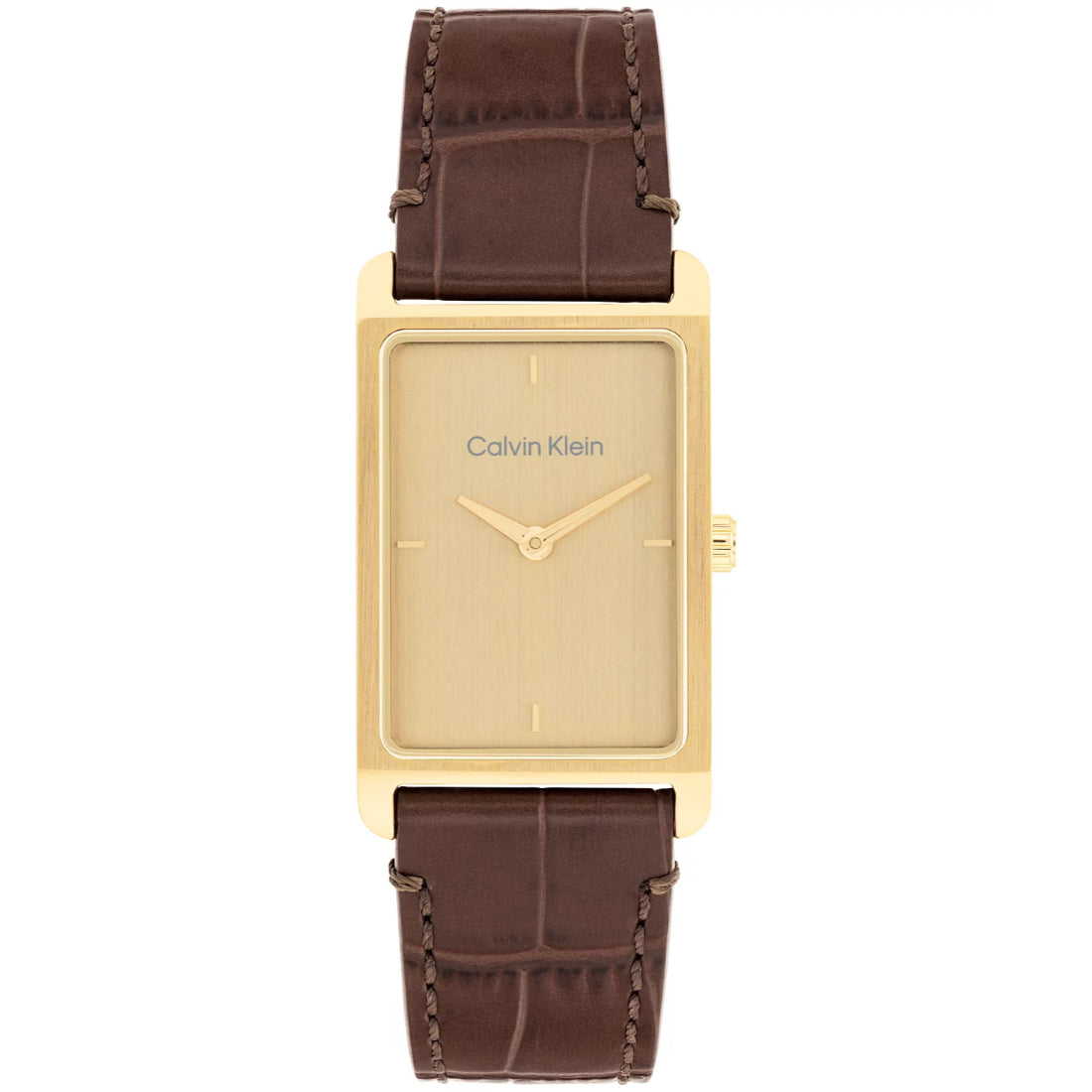 Calvin Klein Dapper Men's Brown Strap Quartz Watch - 25200530
