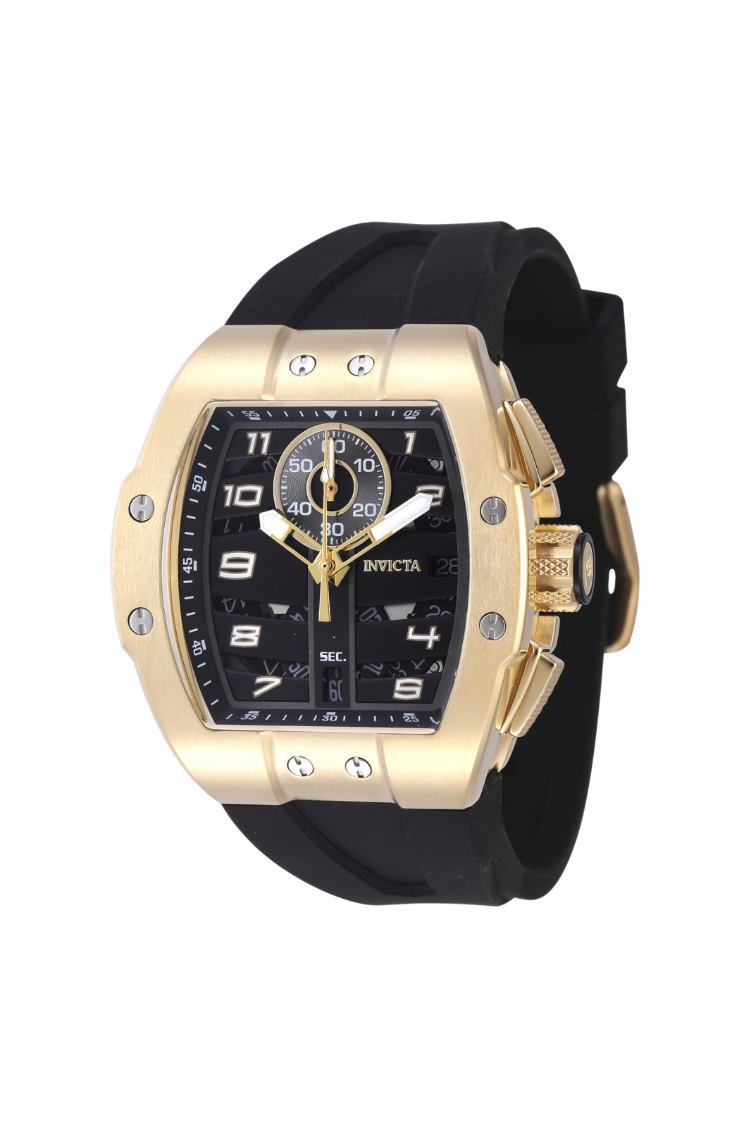 Invicta Men's 47368 Invicta Racing Quartz Multifunction Black Dial Watch