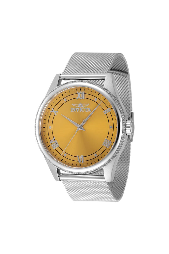 Invicta Men's 48481 Celestial Quartz 3 Hand Yellow Dial Watch