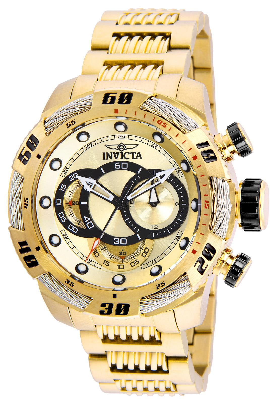 Invicta Men's 25482 Speedway Quartz Multifunction Gold Dial Watch
