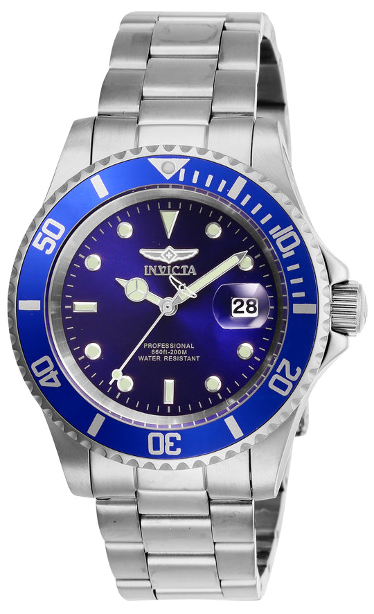 Invicta Men's 26971 Pro Diver Quartz 3 Hand Blue Dial Watch