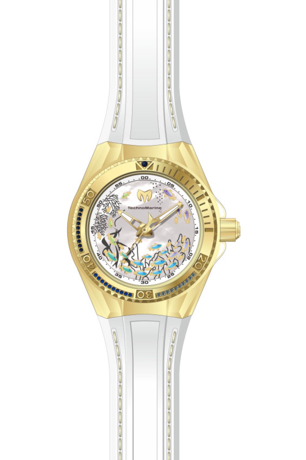 Technomarine Women's TM-125009 Cruise Quartz PC21 White Dial Watch