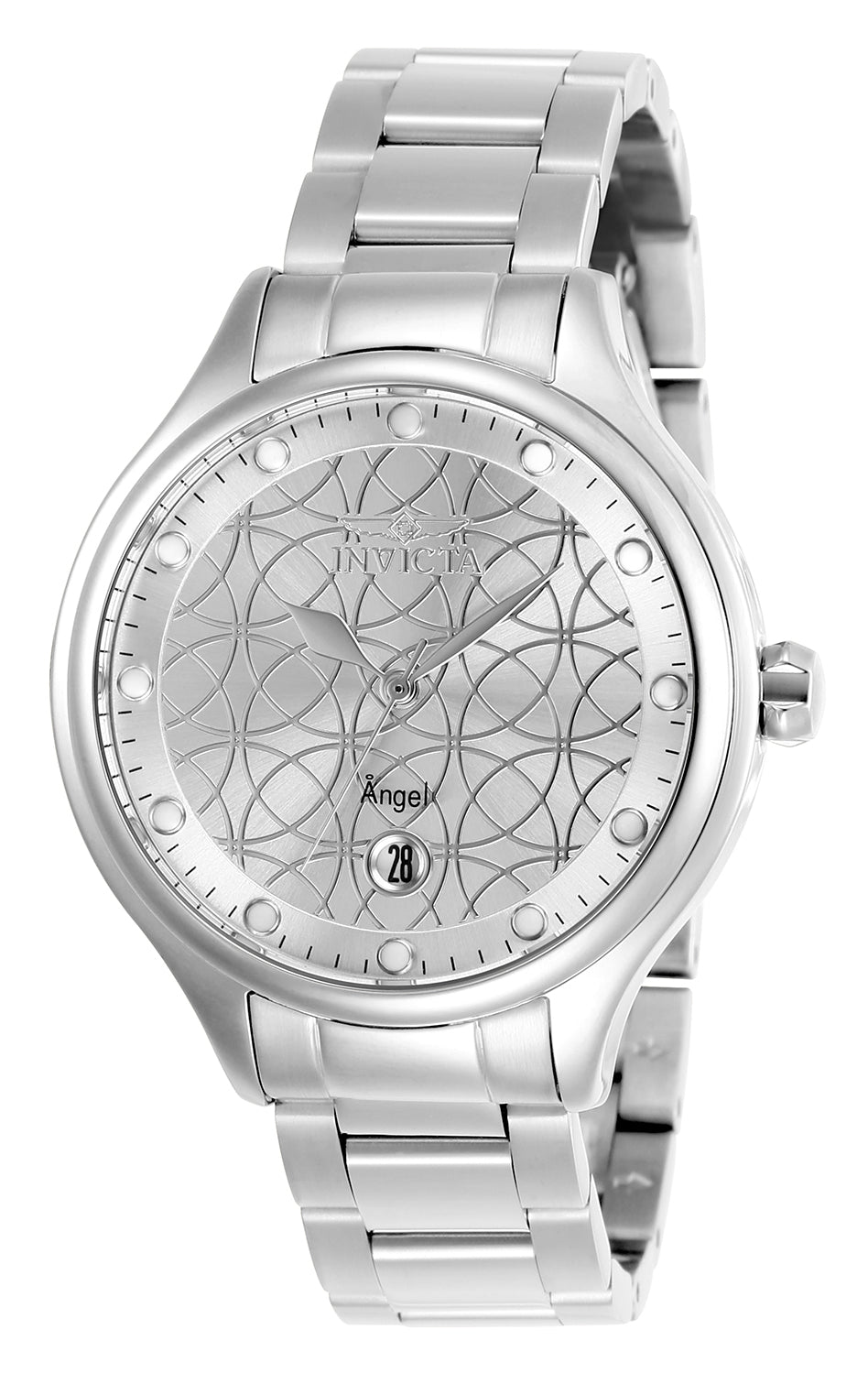 Invicta Women's 27437 Angel  Quartz 3 Hand Silver Dial Watch