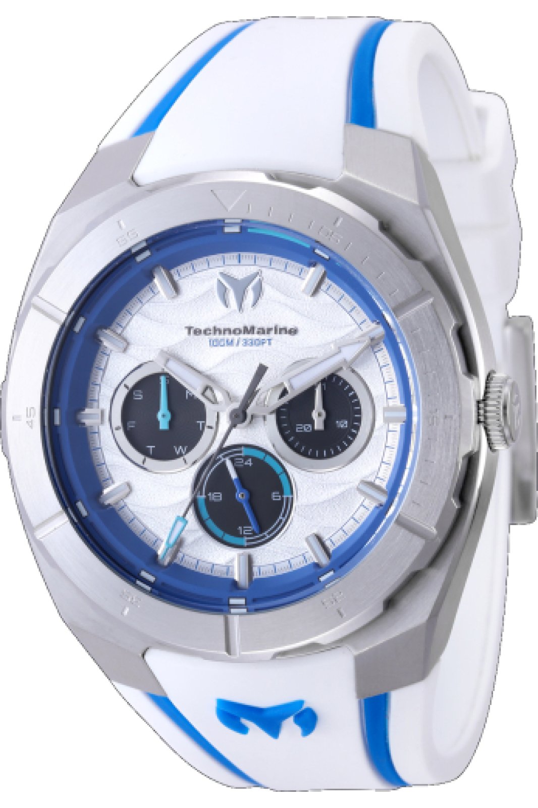 Technomarine Men's TM-125016 Cruise Quartz VH63 Dark Blue, Silver, White, Black Dial Watch