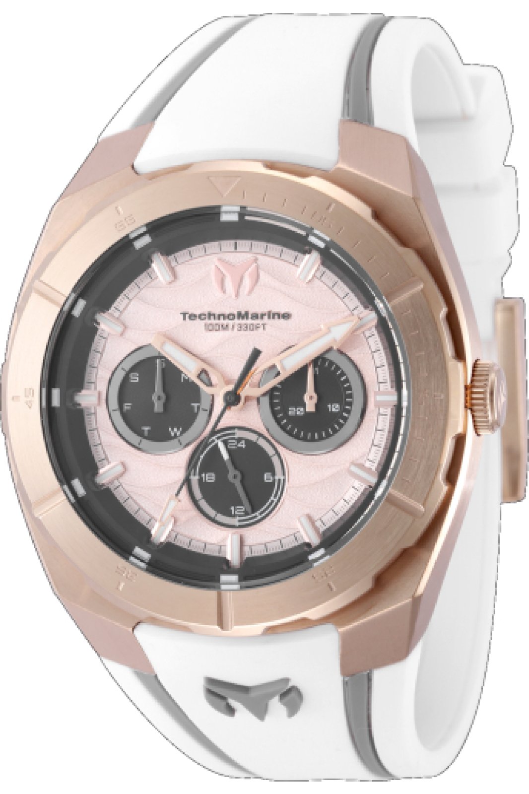 Technomarine Men's TM-125028 Cruise Quartz VH63 Rose Gold, Black Dial Watch