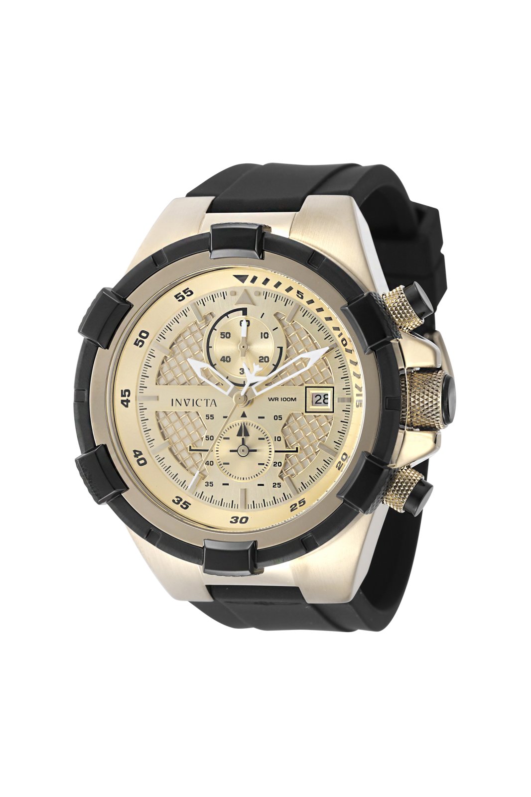 Invicta Men's 50121 Aviator Quartz VD51 Gold Dial Watch