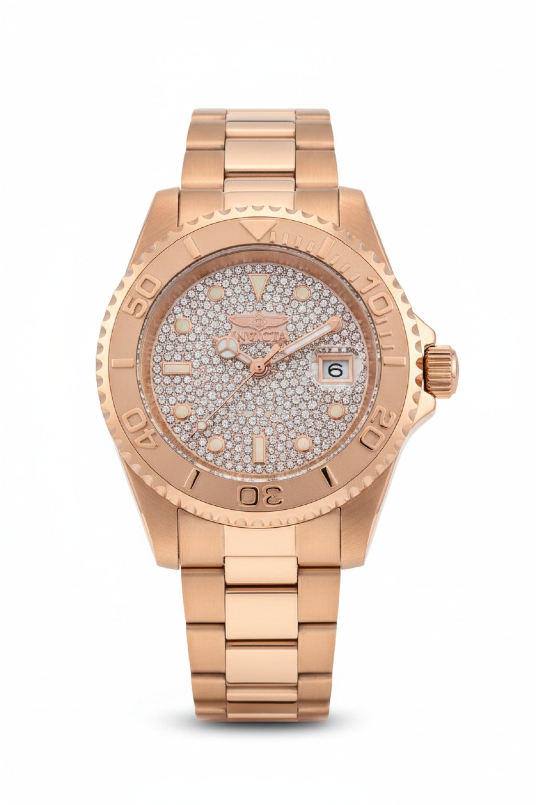 Invicta Men's 50289 Pro Diver Quartz PC32S Rose Gold Dial Watch