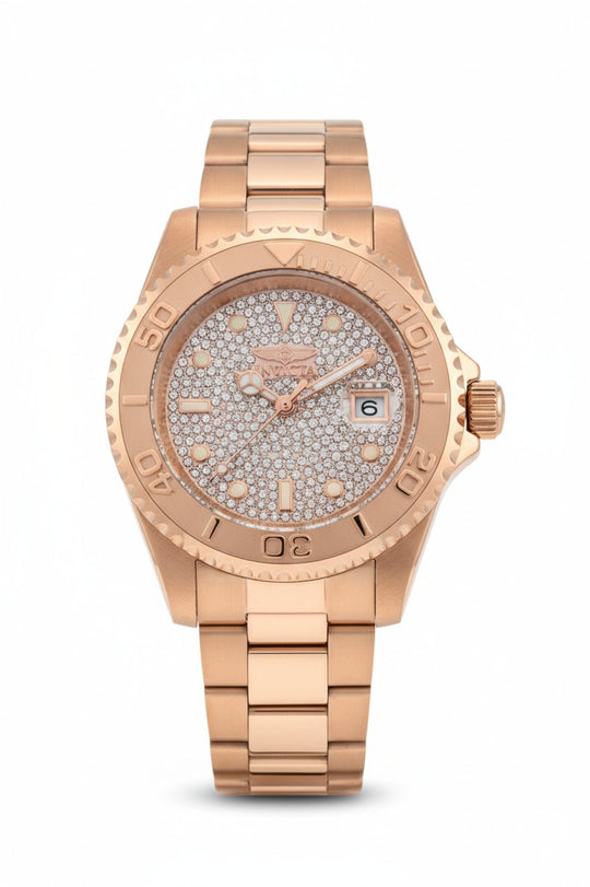 Invicta Men's 50289 Pro Diver Quartz PC32S Rose Gold Dial Watch