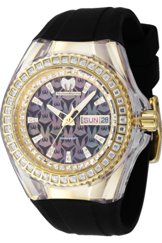 Technomarine Women's TM-121175 Cruise Quartz Chronograph Black Dial Watch